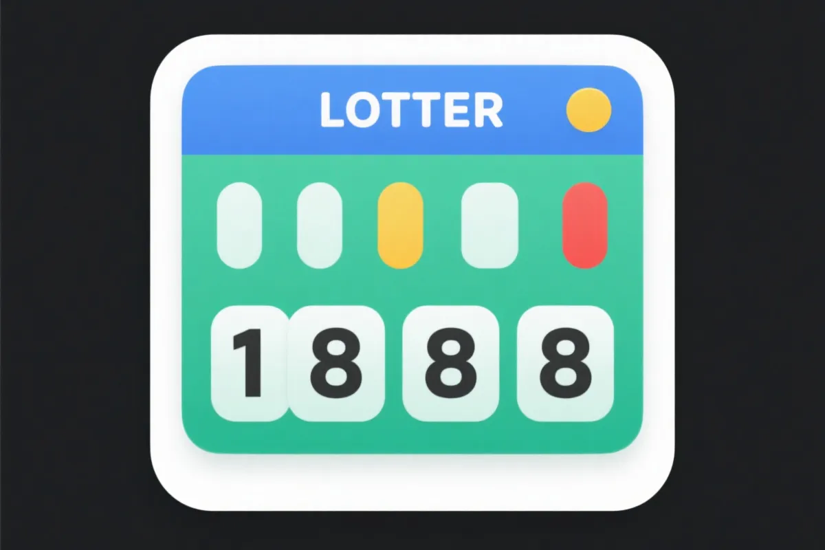 开奖结果界面示意图